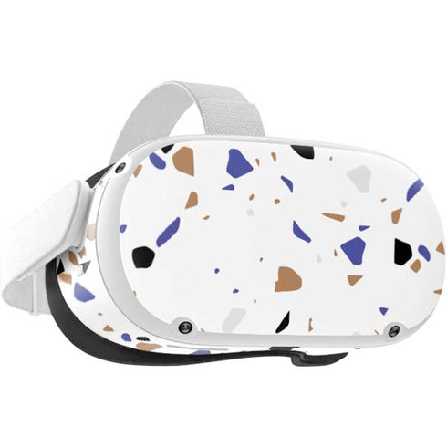 White Terrazzo Oculus Quest 2 Skin